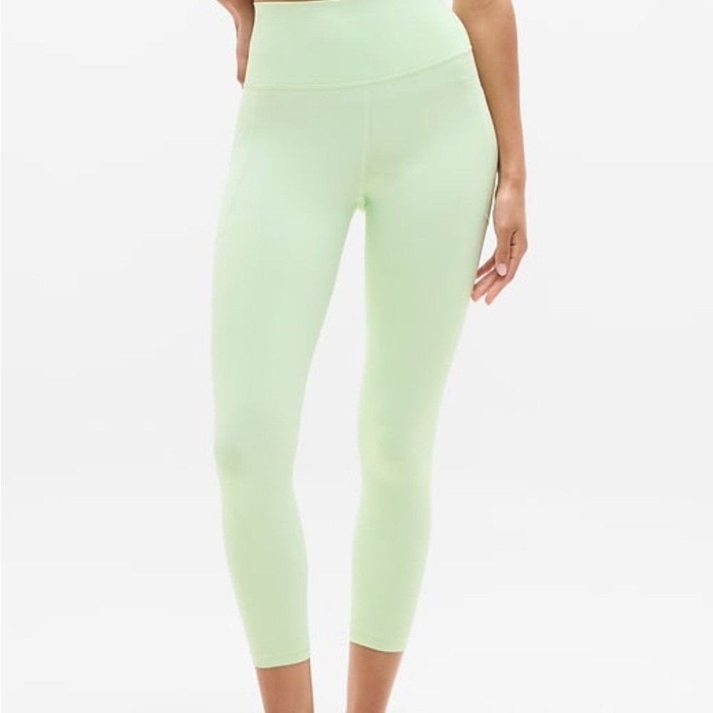 Athleta Salutation Stash 7/8 legging in honeydew L - Picture 2 of 8